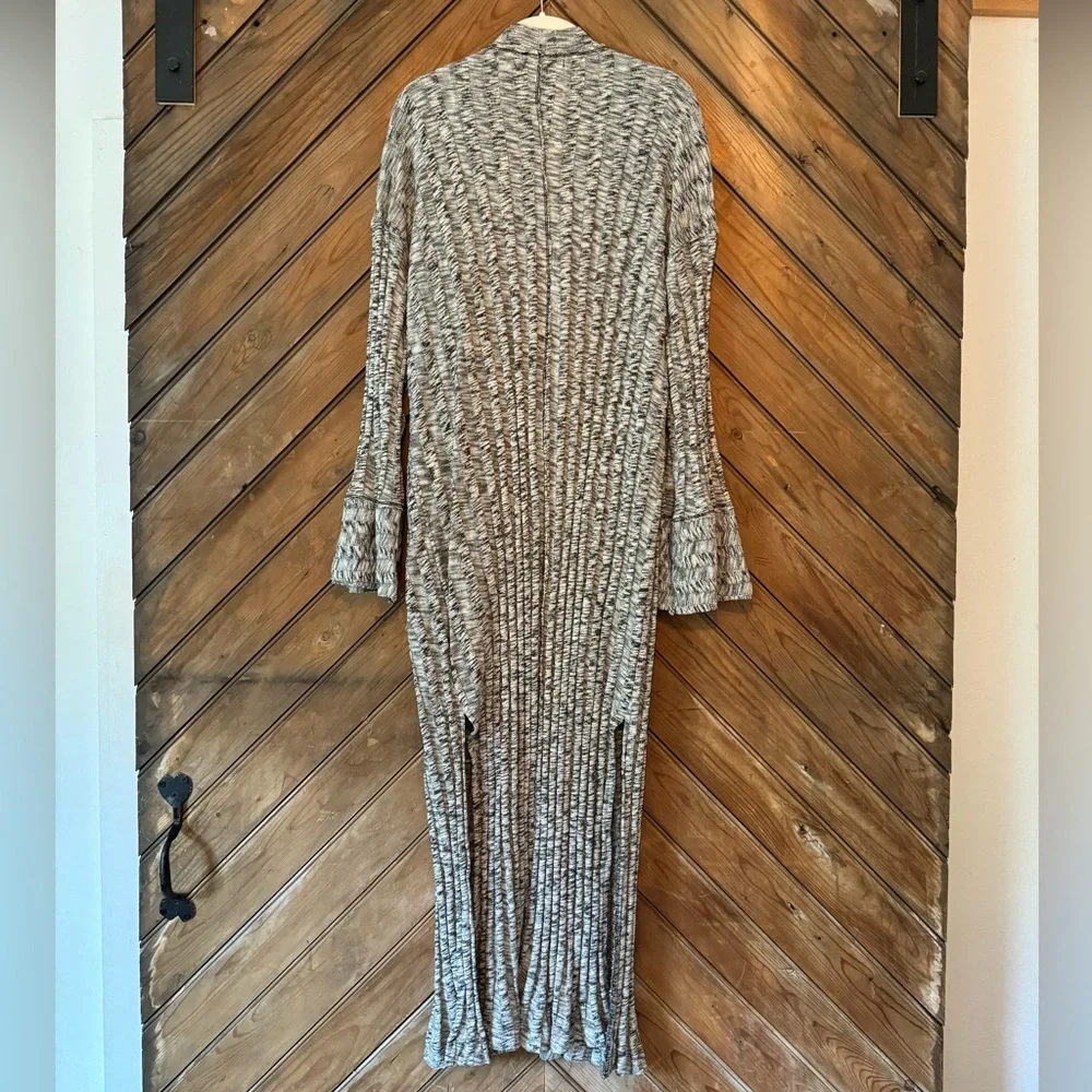 NWOT Free People Beach nights cardigan long summer S small white black knit maxi - Picture 6 of 8